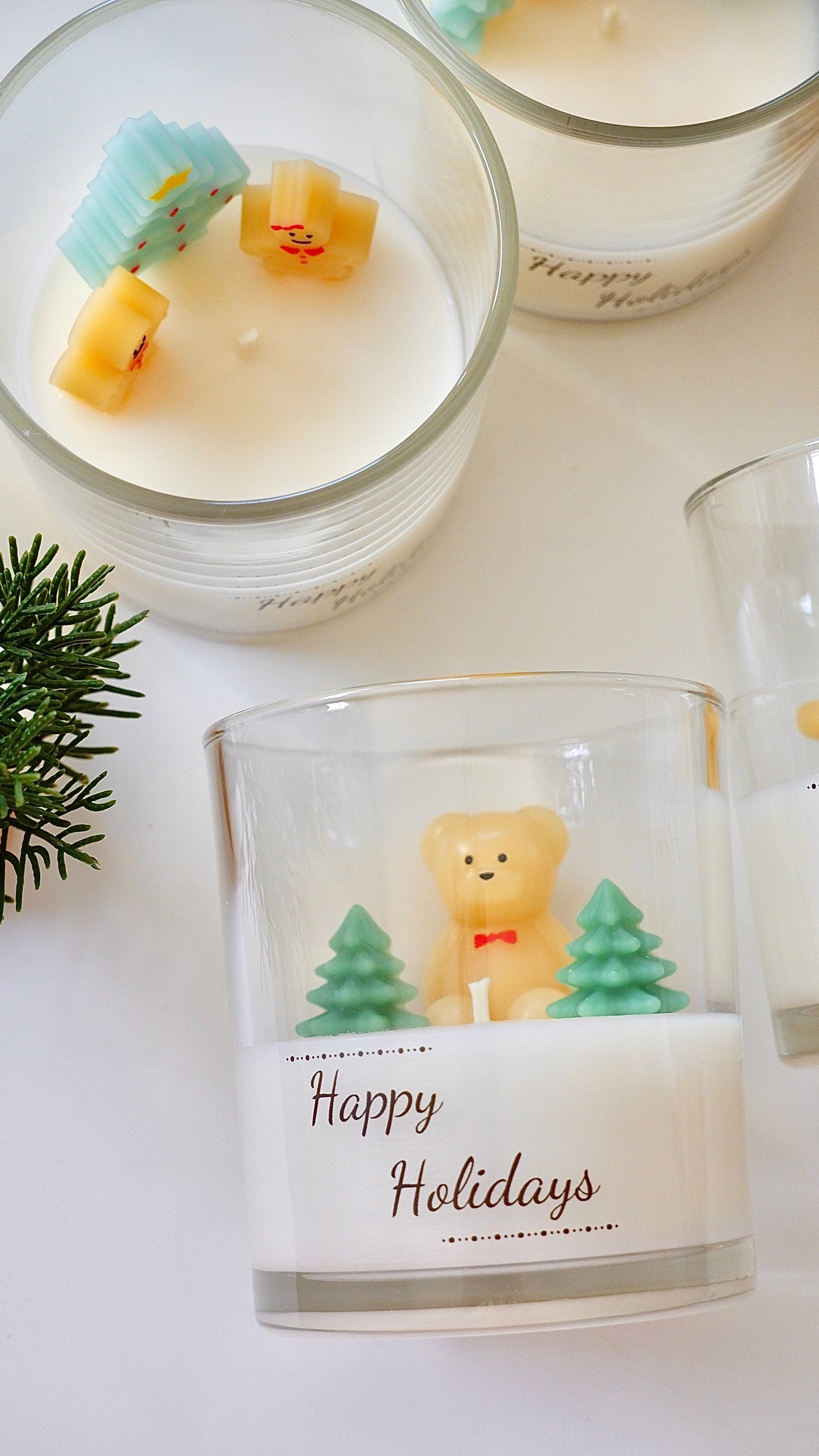 Happy Holidays Candle